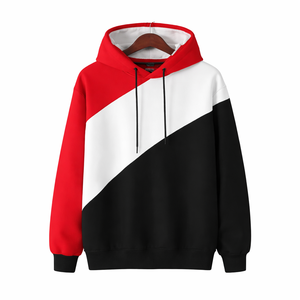 Pull tricoté en coton pour homme, taille personnalisée, style manteau, patchwork délavé contrastant noir et blanc, collection hiver, vente en gros usine - Product Image 6