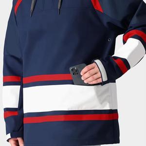 Custom Unique Ice Hockey Jersey Hoodie with Lace-Up Hood Premium Quality Anti-UV & Quick Dry Unisex Design - Product Image 3