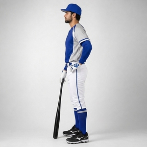 Uniforme de baseball conçu avec un matériau en polyester à séchage rapide, construction respirante, uniforme de baseball personnalisé, vêtements de compétition - Product Image 3