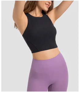 Nouveau soutien-gorge de sport en coton pour femmes, lingerie douce et ajustée, yoga, gym, élasticité, logo personnalisé, soutien-gorge de sport anti-transpiration - Product Image 5