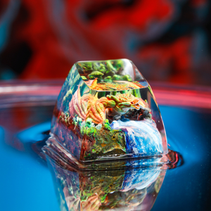 Teclas Místicas de Anime, Teclas Artesanales Personalizadas, Teclas Anime Lindas, Teclas Verdes, Juego de Teclas, Teclas de Resina - Product Image 6