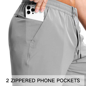 Shorts de tennis haute performance pour hommes avec poches profondes, doublure de compression intégrée, poches latérales, évacuation de l'humidité, short de sport actif - Product Image 4