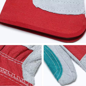 Guantes de Trabajo de Cuero con Doble Palma para Protección de Manos, Nuevo Diseño en Oferta, Guantes de Seguridad para Jardinería y Trabajo - Product Image 4