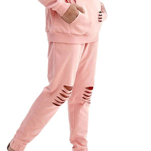 Premium Custom Men Distressed Tracksuit Oversized Jacket Pants Set Vintage Washed Streetwear <b>Fashion</b> Sportswear Manufacturer - Product Image 5