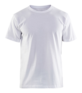 T-shirt à col rond et manches courtes pour homme, de qualité supérieure, orienté vers l'exportation, 100% coton, respirant, séchage rapide, coupe classique, couleur blanche - Product Image 6