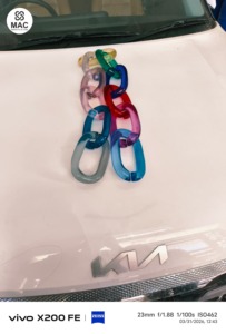 Eslabones de Cadena de Resina Epoxi Transparentes Grandes y Coloridos para Colgar en la Pared, para Proyectos Personalizados, Acabado Pulido - Product Image 3