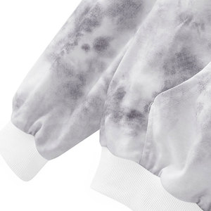 Sudadera con Capucha Tie-Dye Unisex, Corte Regular, 100% Algodón Felpa, Antiarrugas, Formal, Otoñal, con Estampado en Relieve de Mariposa - Product Image 4