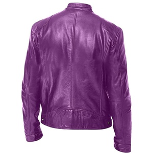 Chaqueta de Cuero Negra para Motociclista, Corte Ajustado, Estilo Motociclista, Chaqueta de Moda Personalizada, Proveedor Mayorista OEM - Product Image 2