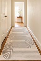 Tapis de luxe fait main 100% laine |   Tapis en laine de qualité supérieure en gros |   Tapis de direction rayé et ondulé en forme de serpent