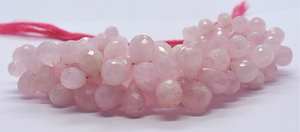 Cuentas facetadas de morganita natural AAA en forma de lágrima de 6x9-10x14 mm, cuentas de gema de morganita en forma de gota de 8 pulgadas, cuentas de gema de morganita rosa - Product Image 4