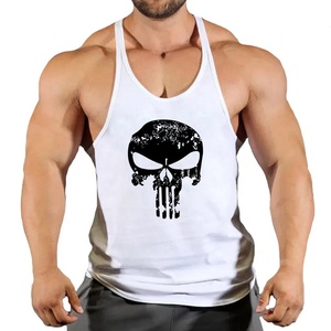 Débardeur d'été en coton respirant sans manches pour hommes, gilet de sport de fitness avec motif 3D, maillot de corps de course pour les sports de fitness - Product Image 2