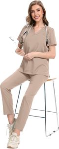 Ensemble d'uniformes médicaux pour femmes, vêtements de santé de qualité supérieure, uniformes d'infirmières personnalisés, ensemble d'uniformes d'hôpital, uniformes extensibles pour femmes - Product Image 4