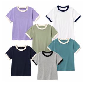 T-shirt en coton pur de qualité supérieure 100% - Couleur unie - Streetwear - Tricoté - Respirant - Coupe classique - Pour hommes et femmes - Product Image 3