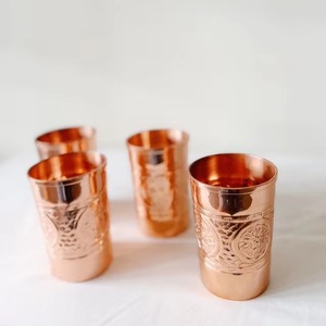 Gobelet à boire en cuivre écologique ALTAMASH CRAFT avec poignée, design classique pour une utilisation quotidienne à la maison, en cuisine et en extérieur - Product Image 2