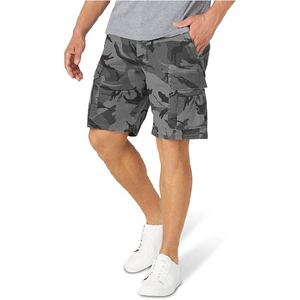Shorts cargo camouflage pour homme, taille mi-haute, élastique, respirant, en toile, décontracté, multi-poches, style Bermuda - Product Image 1