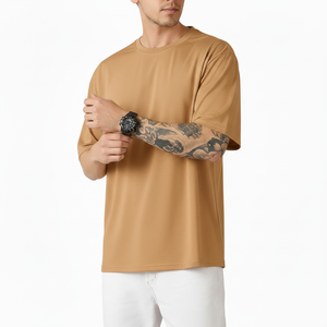 เสื้อยืดพิมพ์ลายตามสั่งสำหรับผู้ชาย ผ้าฝ้าย ระบายอากาศได้ดี แขนสั้น คอกลม ทรงหลวม สวมใส่สบาย ผู้ผลิตมืออาชีพ รับผลิตแบบ OEM ODM - Product Image 1