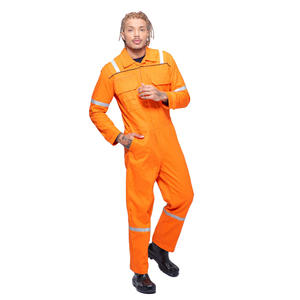 High Quality Men's Plus Size Reflective Safety Work <b>Overall</b> Anti-Static Breathable <b>Waterproof</b> Cotton Uniform for Work - Product Image 1