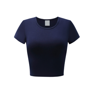 Top Corto para Mujer, Últimos Diseños, Superventas, Transpirable, Cómodo, Mangas Cortas, Spandex/Algodón, Ecológico - Product Image 1