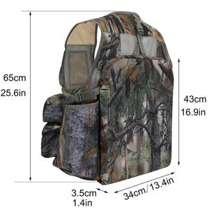 Gilet de chasse unisexe d'hiver - Personnalisable, imprimé, respirant, imperméable, en velours côtelé polyester/coton, anti-humidité, pour la chasse en extérieur - Product Image 5