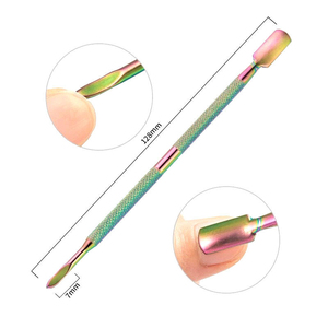 Empujador de Cutículas de Acero Inoxidable de Doble Punta Premium de 130 mm para Manicura y Cuidado de Cutículas a un Precio Razonable - Product Image 2