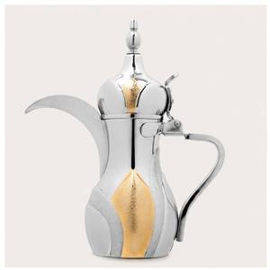 Premium Stainless Steel Arabic Coffee Dallah Traditional Golden Embossed Arabian Coffee <b>Pot</b> for Luxury Hotels and Ramadan - Product Image 3