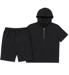 Ensemble sweat à capuche et short Vibe Street Clothes, vêtements décontractés style côte ouest, coton peigné de qualité supérieure. - Product Image 3
