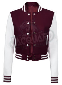 Veste universitaire pour femmes, marque privée, prix compétitif, étiquette personnalisée, nouvelle collection, vestes courtes, fabriquées au Pakistan - Product Image 4