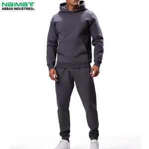 Conjunto Deportivo de Forro Polar con Capucha para Hombre de Naimat Abbas Industries, de Secado Rápido, Color Sólido, Sudadera de Manga Larga con Cordón Ajustable - Product Image 5