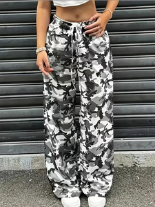 Pantalon Camouflage Homme Personnalisé en Polyester avec Braguette Zippée Coupe Large Style Urbain – Service OEM – Vente en Gros - Product Image 5