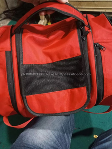 Sac de raquette de padel en nylon rouge Quase Que Dava avec impression MDS, fermeture éclair résistante à l'eau, sac à dos de sport 30-40L - Product Image 6