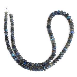 Cuentas de Labradorita Azul Natural Talladas en Forma de Melón, Cuentas Sueltas de Alta Calidad para la Elaboración de Joyería - Product Image 3