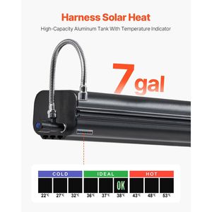 Tanque de Agua de Aluminio de Alta Capacidad de 7 Galones para Techo, Tanque Exterior Multidispensador con 2 Paneles Antisalpicaduras y Ranura en T - Product Image 4