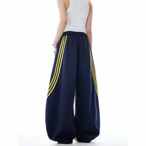 Pantalon de survêtement homme 2026 en tissu peigné épais et écologique, plissé devant, avec cordon de serrage, taille élastique, coupe large, style Hip Hop - Product Image 4