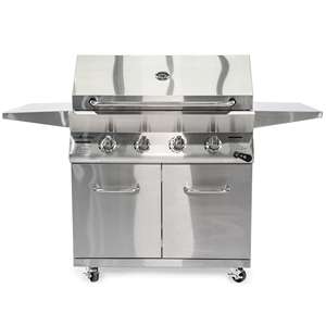 Wholesale 147cm 4 Burner Stainless Steel <b>BBQ</b> Burner Cabinet <b>Trolley</b> Gas Grill with Piezo Ignition for Patio - Product Image 2