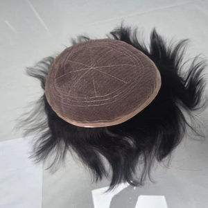 ท็อปเป้ผมแท้แบบเต็มศีรษะสำหรับผู้ชาย ผมอินเดียเรมี่ แบบลอน ความหนาแน่น 100% ความยาวสั้น TAZ HAIR BANGLADESH - Product Image 1