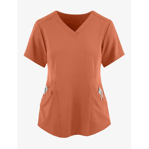 Summer New Design V Neck Solid Color Premium Quality Pharmacy Uniforms Medical Lab <b>Doctor</b> Hospital Scrubs Uniform <b>Set</b> - Product Image 5