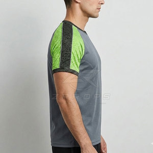 T-shirts d'entraînement athlétique, vêtements de sport personnalisés, respirants, à séchage rapide, pour la course à pied, la remise en forme, la salle de sport, vêtements de sport légers en tricot - Product Image 6