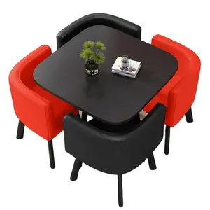 Noz mesa de jantar Smart Saving Preço Baixo Modern Square Dinning Room 4 pessoas moderno design longo quadrado mdf de madeira 8 lugares