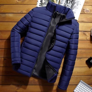 Black Basic Clothing Wholesale Single Breasted Casual Winter Outdoor Ultra <b>Light</b> Silk <b>Shell</b> Polyester Filled Jacket - Product Image 3