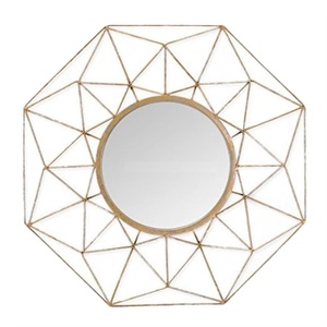 Modern Luxury Gold Metal Wall Mirror Round Decorative Mirror With Frame Wall Art For Living Room Hotel & Entryway Decor - Product Image 2