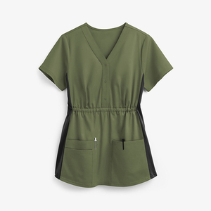 Vêtements d'été tendance, vente en gros d'usine, hauts en tricot pour femmes, manches courtes, multi-poches, respirants - Product Image 1