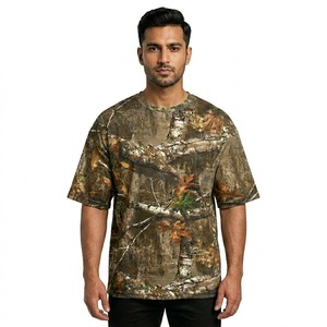 Camisetas Oversize de Poliéster/Algodón para Hombre, Diseño de Árbol, Personalizables, Transpirables, Tela de 250 GSM para Senderismo - Product Image 3