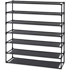 Scarpiera a 7 livelli smontabile, organizer per scarpe, montaggio semplice, tessuto non tessuto impermeabile, salvaspazio, scaffali impilabili - Product Image 1