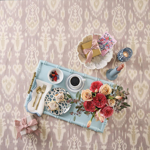 Bandeja de laca multiusos hecha a mano con asa para servir café, té, exhibir alimentos, decoración del hogar - Product Image 3