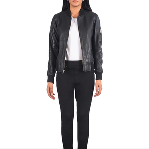 Chaqueta Larga y Delgada Reversible de Cuero Genuino Impermeable para Mujer, Estilo Moderno, Personalizada, Transpirable, con Solapa de Lona, Venta al Por Mayor - Product Image 2