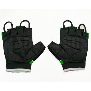 Gants de musculation professionnels Vivid Greens avec rembourrage amélioré de la paume |   Poignée antidérapante de qualité supérieure pour un équipement de musculation ultime - Product Image 2