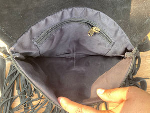 Nuevo hecho a mano gran oferta Jacquard gamuza cuero flecos Sling Bag multiuso nuevo diseño Vintage bandolera precio barato producto a granel - Product Image 6