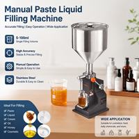Machine de remplissage de liquides pneumatique/manuelle avec pédale pour miel/sauce tomate/sauce chili/liquides visqueux