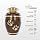 Trupoint Memorials Pet Urn Teardrop Shape Rosewood Finish Gold Paw Prints Airtight for <b>Dogs</b> - Product Image 5