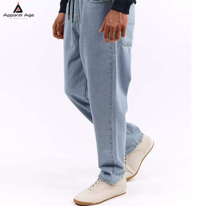 New Men's Fashionable Jogging <b>Jeans</b> Pants <b>Elastic</b> Bottom Casual Detail High Quality Stylish Pants - Product Image 3